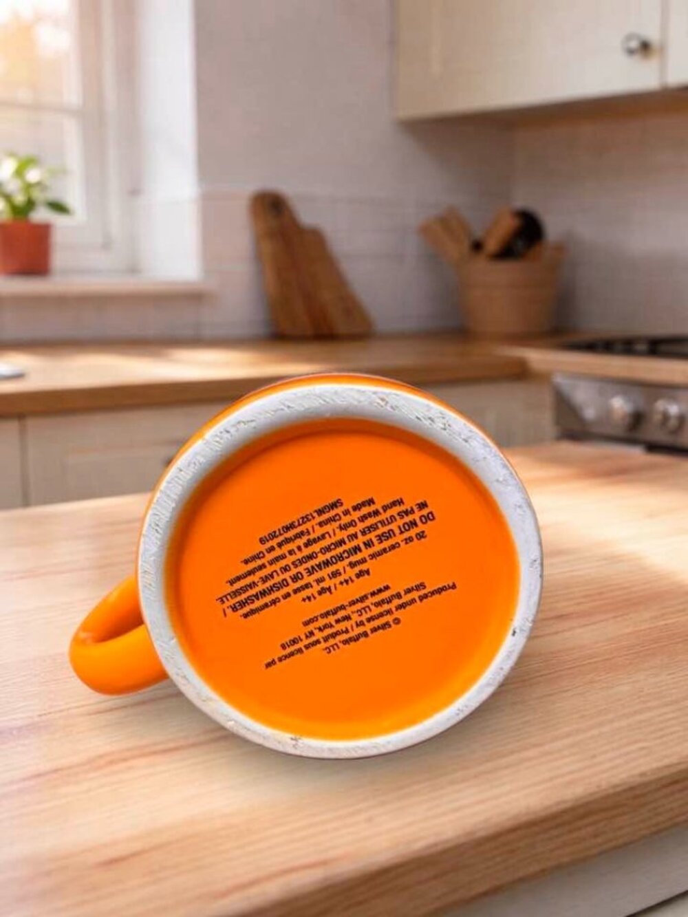 Prescription Coffee Mug With Pill Handle - Funny Orange Ceramic Coffee Cup For P - Picture 4 of 5